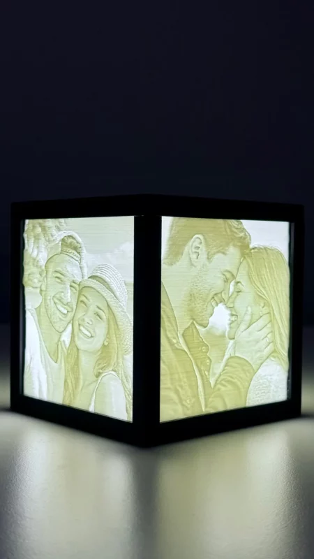 Foto-Lichtwürfel – Deine Erinnerungs-Box beleuchtet (Hauptansicht)