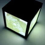 Foto-Lichtwürfel Detailaufnahme Rahmen